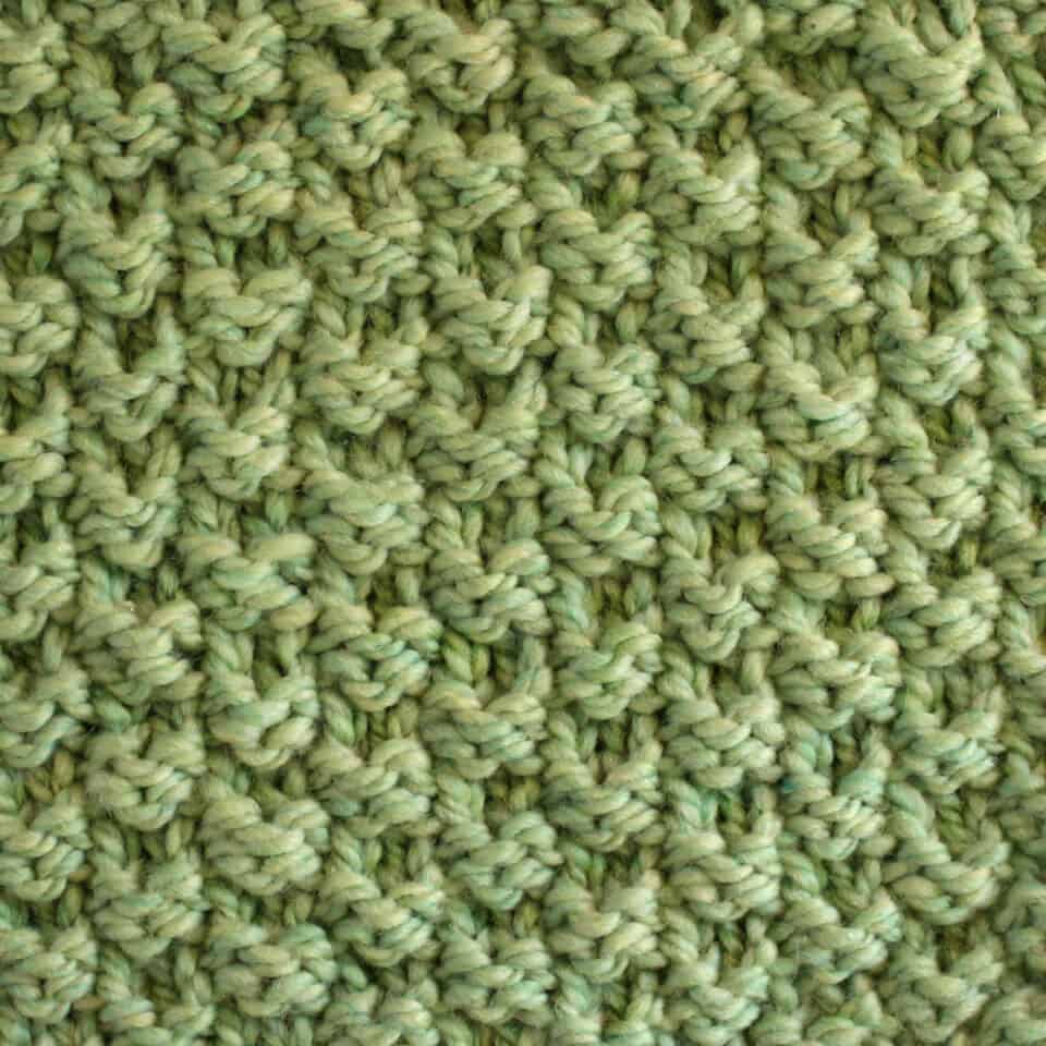 Double Moss Stitch Knitting Pattern For Beginners Studio Knit