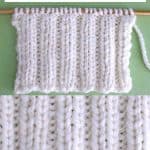 2X2 Rib Knit Stitch Pattern and Video Tutorial by Studio Knit