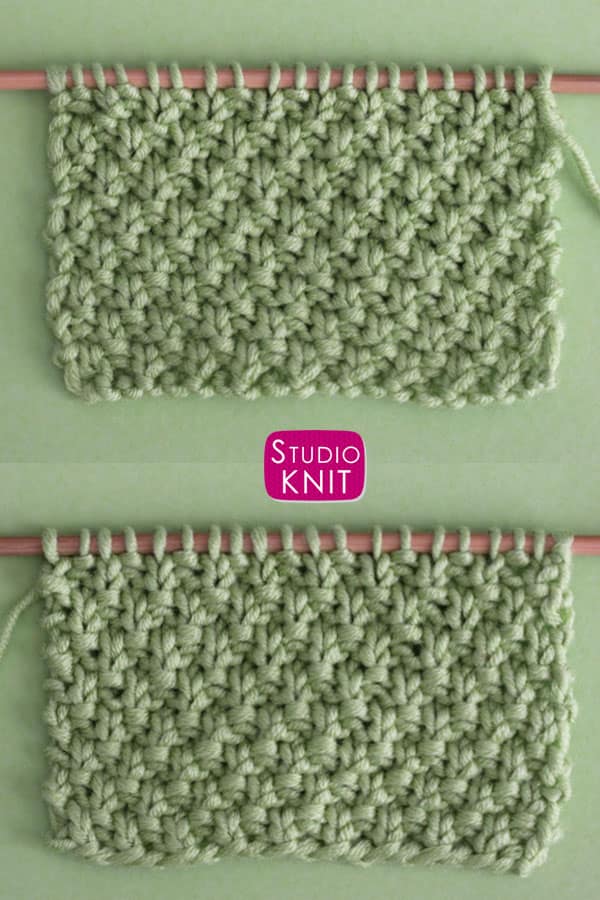 Irish Moss Stitch Knitting Pattern Studio Knit
