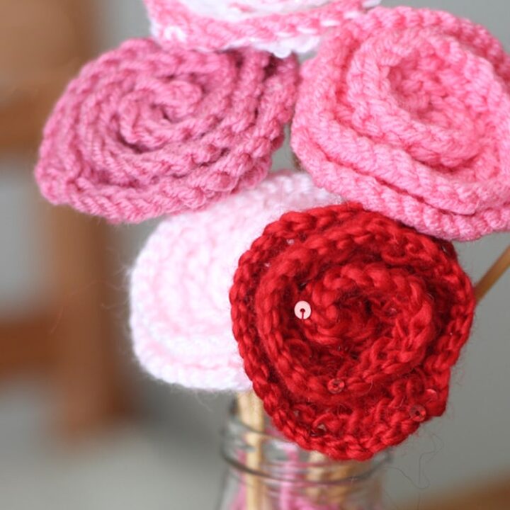 knitting rose yarns