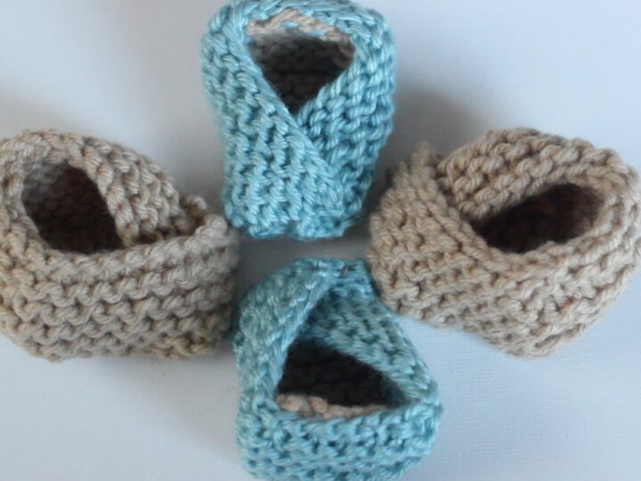 knitted baby shoes for sale