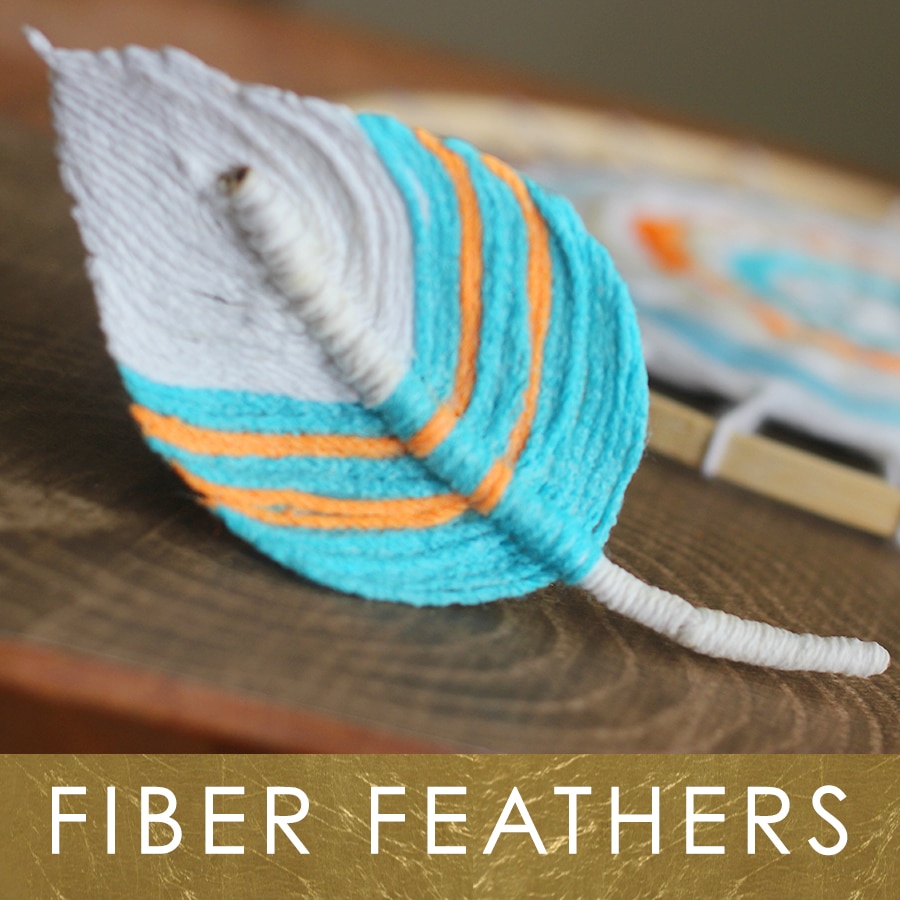 FIBER FEATHERS - A Fun Boho DIY Craft Everyone Can Make! Learn how to craft this easy project with Studio Knit.