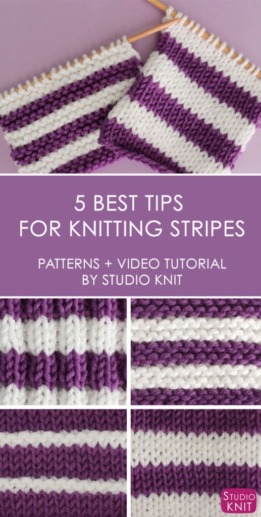 5 Best Tips for Knitting Stripes Studio Knit