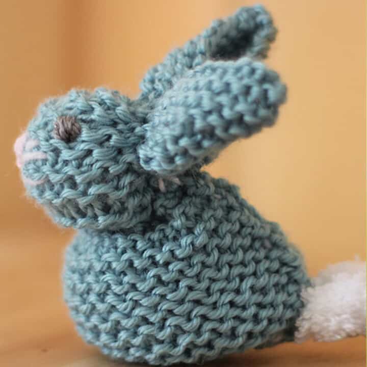 knitted stuffed bunny