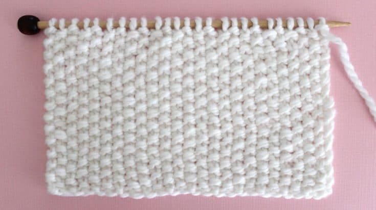 How to knit seed stitch for beginners