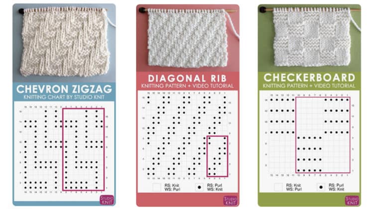 How To Read A Knitting Chart For Absolute Beginners - Studio Knit