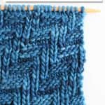 Chevron Zigzag Knit Stitch Pattern by Studio Knit with Free Pattern and Video Tutorial