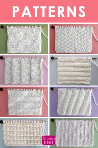 Knit Stitch Patterns For Beginning Knitters Studio Knit