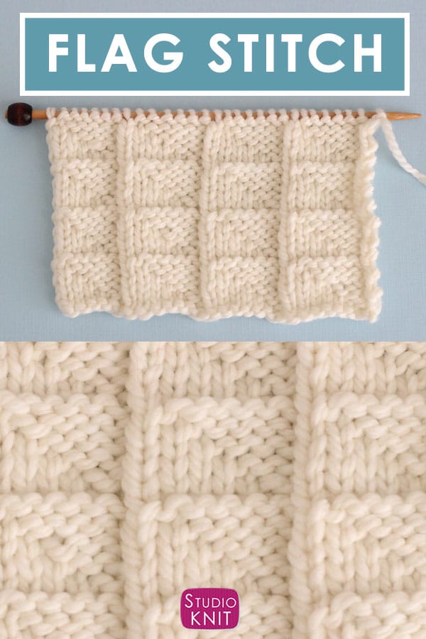 Flag Stitch Knitting Pattern | Studio Knit