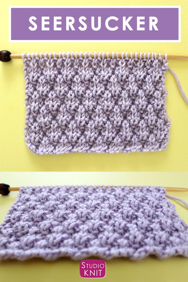 Seersucker Stitch (Knitting Pattern) | Studio Knit