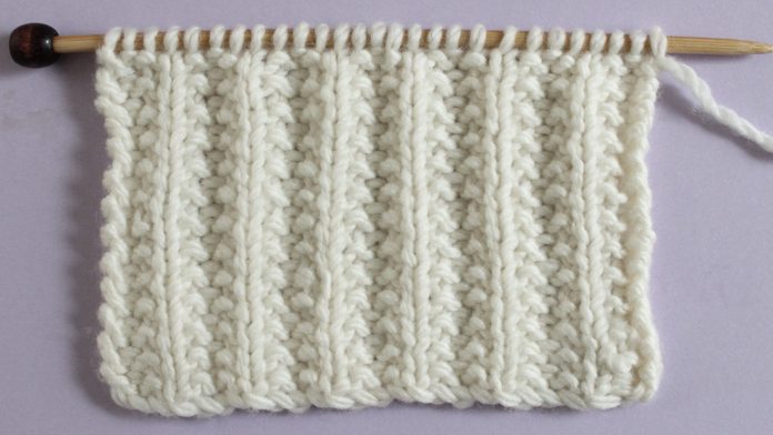 Seeded Rib Stitch (Knitting Pattern) | Studio Knit