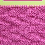 Cut diagonals knitting texture in pink yarn color by Studio Knit.