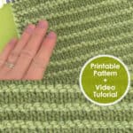 Purl Ridge Stitch Knitting Pattern