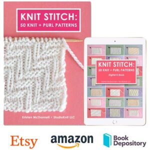 Knit Stitch Book 50 Knit Purl Patterns By Studio Knit