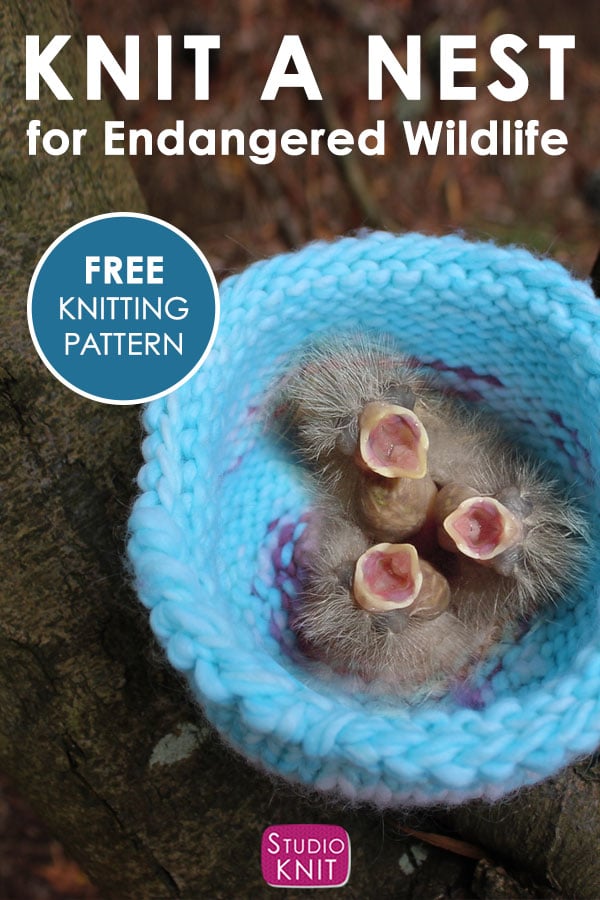 How to Knit a Birds Nest for Rescued Wildlife Animals Studio Knit