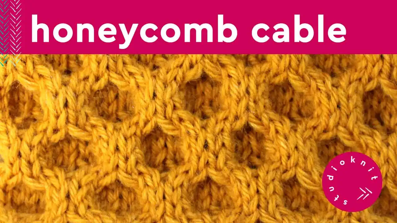 Honeycomb Cable Knit Stitch Pattern
