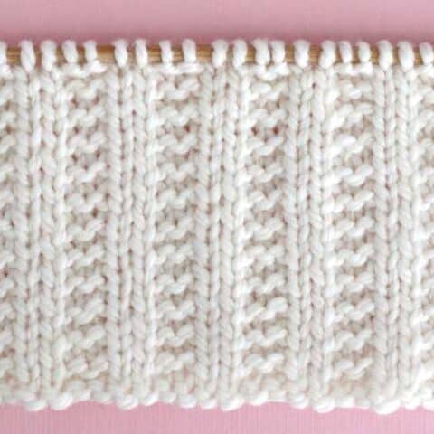 Garter Ribbing Stitch Knitting Pattern | Studio Knit