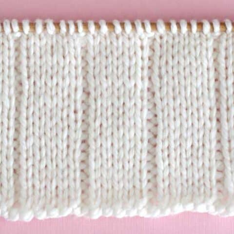 5x1 Flat Rib Stitch Knitting Pattern for Beginners | Studio Knit