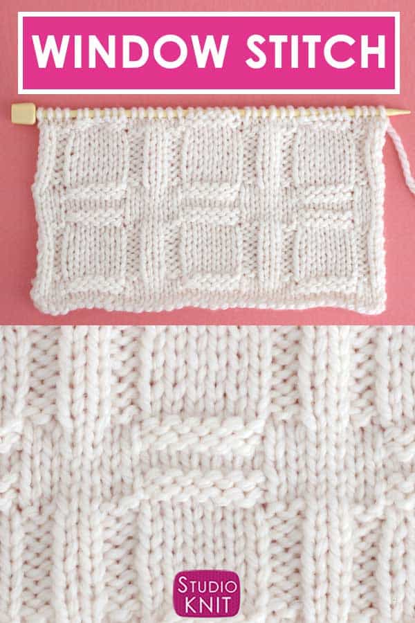 Window Stitch Knit Stitch Pattern