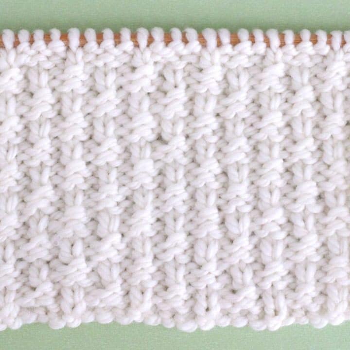 Little Raindrops Stitch Knitting Pattern for Beginners | Studio Knit