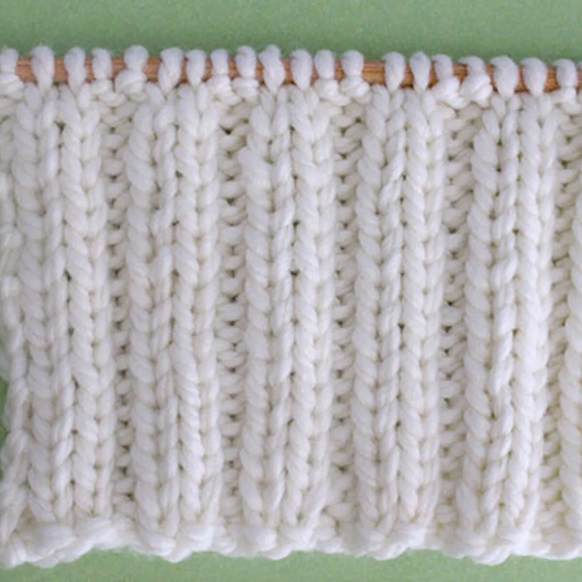 2x2 Rib Stitch Knitting Pattern for Beginners - Studio Knit