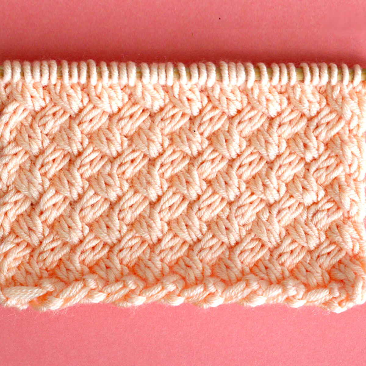 Garter Stitched Baskets Knit Pattern