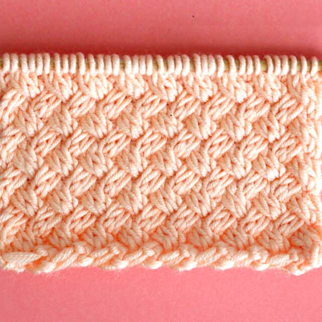 Diagonal Basket Weave Cable Stitch Knitting Pattern Studio Knit