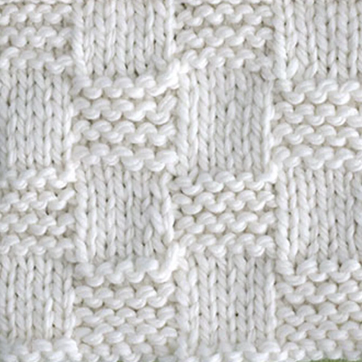 Garter Checkerboard Stitch Knitting Pattern for Beginners - Studio Knit