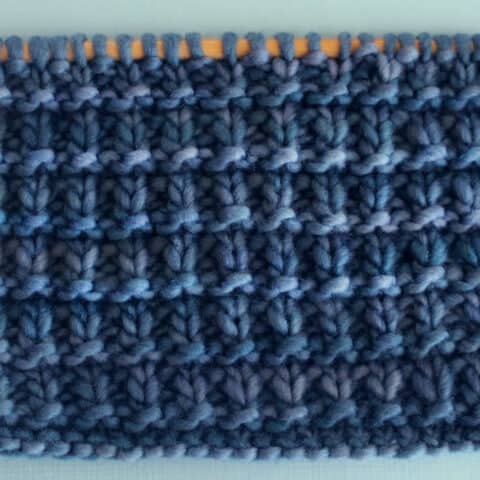 Hurdle Stitch Knitting Pattern for Beginners - Studio Knit