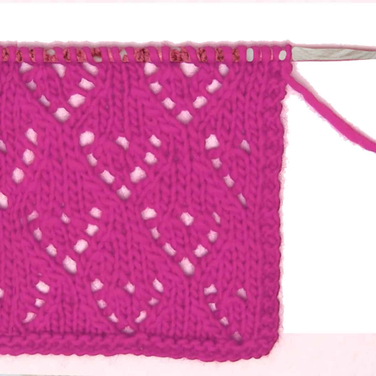 Mini Lace Heart Stitch Knitting Pattern Studio Knit