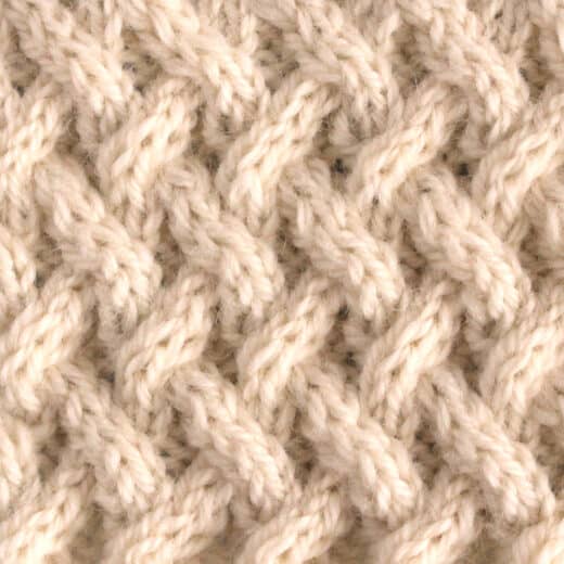 Lattice Cable Stitch Knitting Pattern | Studio Knit