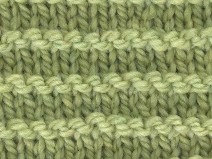 Purl Ridge Knit Pattern Texture in green yarn color.