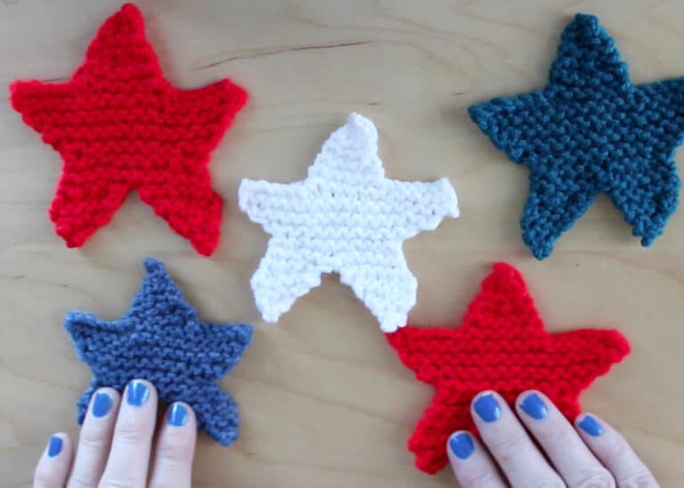 Star Knitting Pattern Patriotic Shape Studio Knit