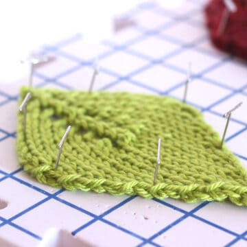 How to Knit a Leaf Shape - Studio Knit