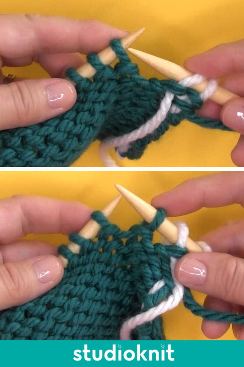 Slip Stitch Knitting Techniques (Purlwise and Knitwise) Studio Knit