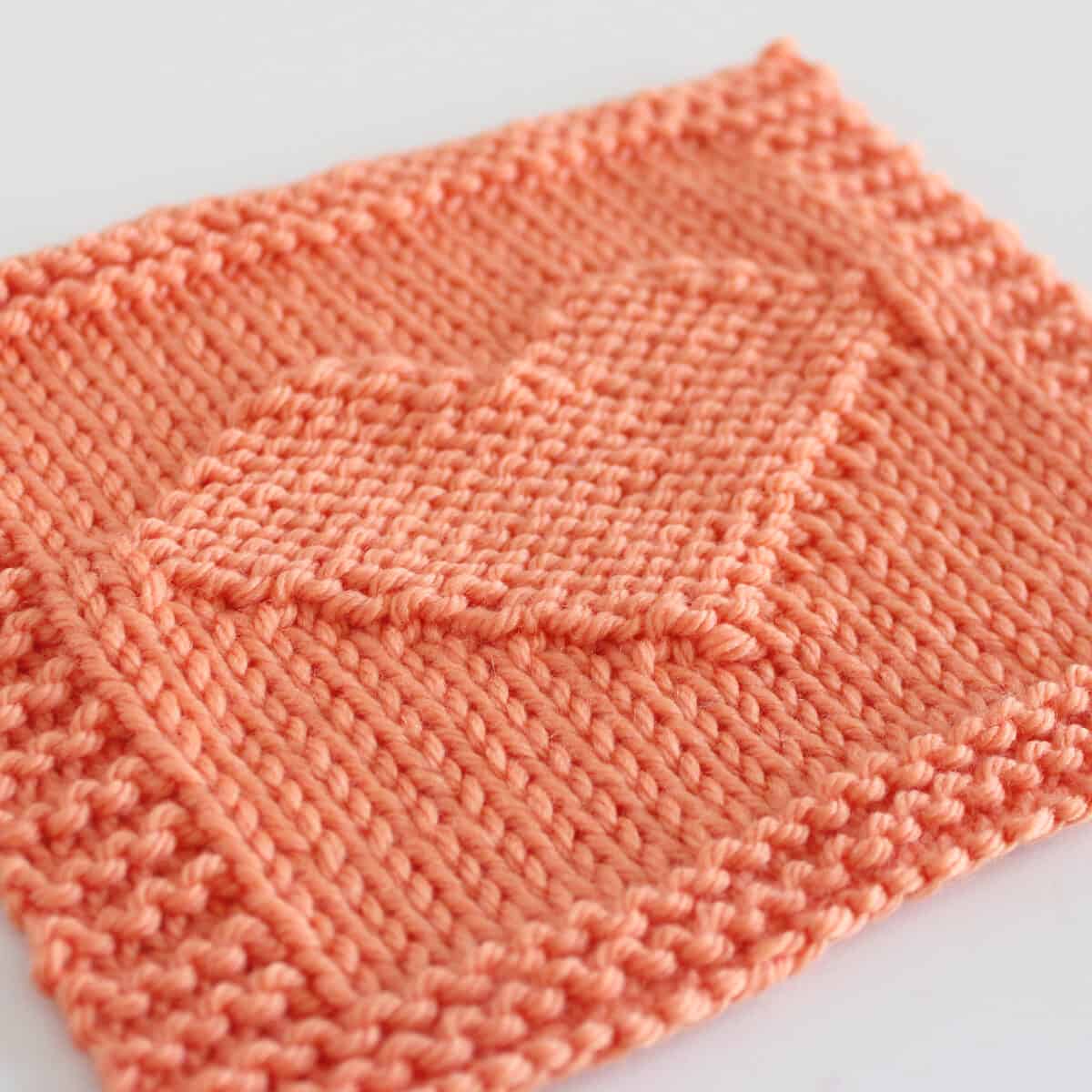 Easy Heart Square Stitch Knitting Pattern - Studio Knit