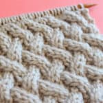 Lattice Cable Stitch Knitting Pattern - Studio Knit