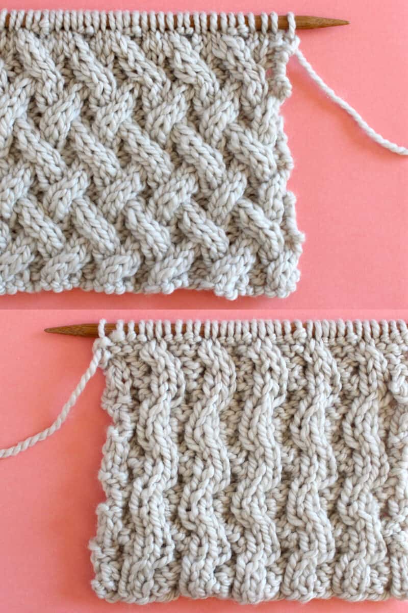 Lattice Cable Stitch Knitting Pattern - Studio Knit