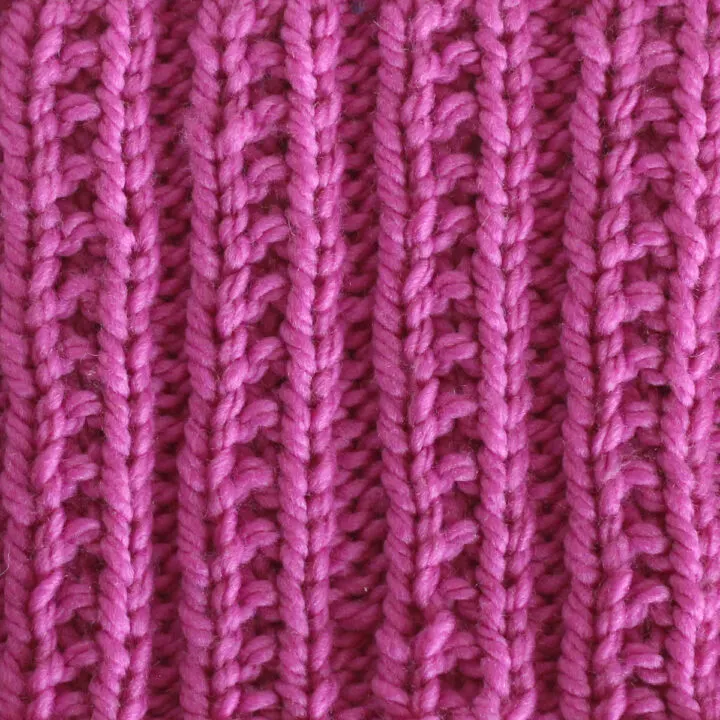 Beaded Rib Stitch Knitting Pattern for Beginners - Studio Knit