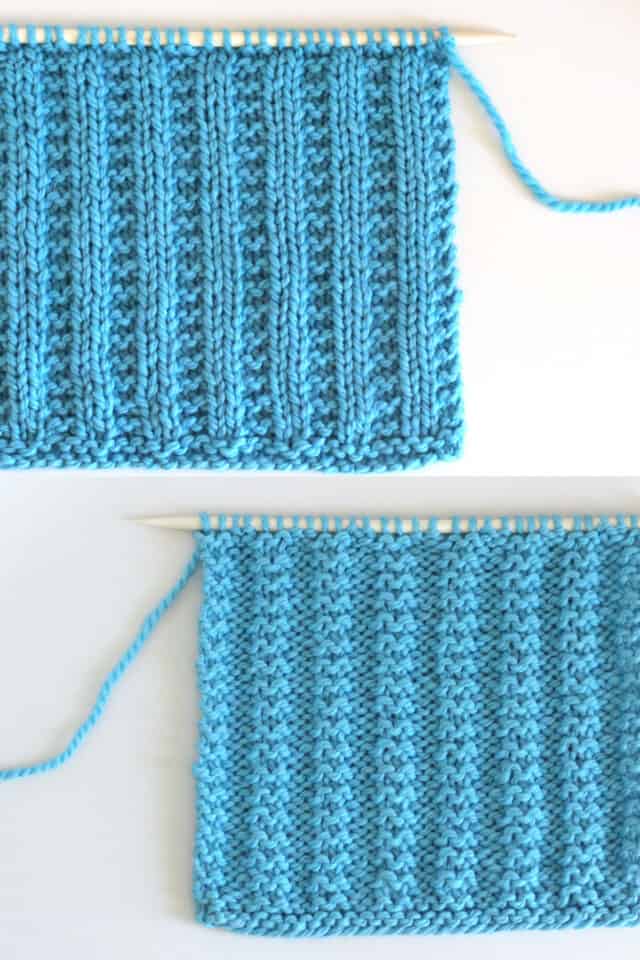 Garter Ribbing Stitch Knitting Pattern - Studio Knit