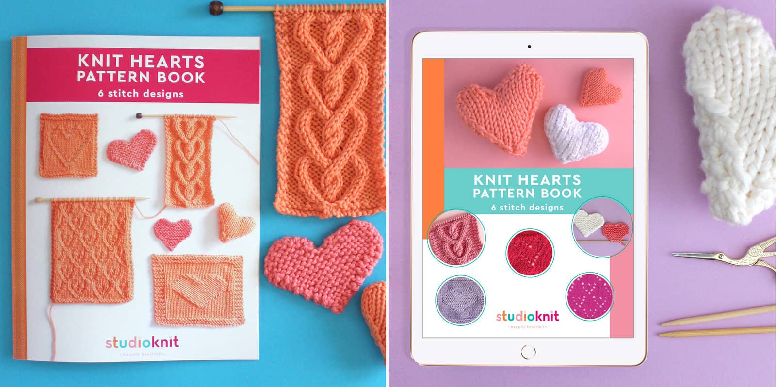 9 Heart Knitting Patterns For All Levels - Studio Knit