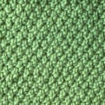 Irish Moss Knit Stitch pattern in green color yarn.