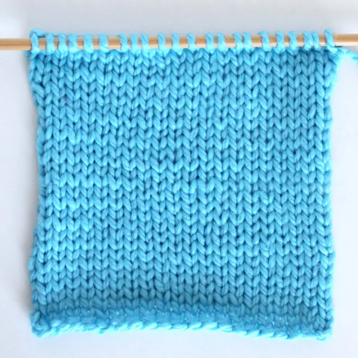 How to Knit the Stockinette Stitch for Beginners - ChristaCoDesign