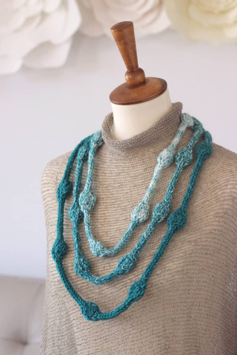 How to Knit a Necklace with Beaded Texture Studio Knit