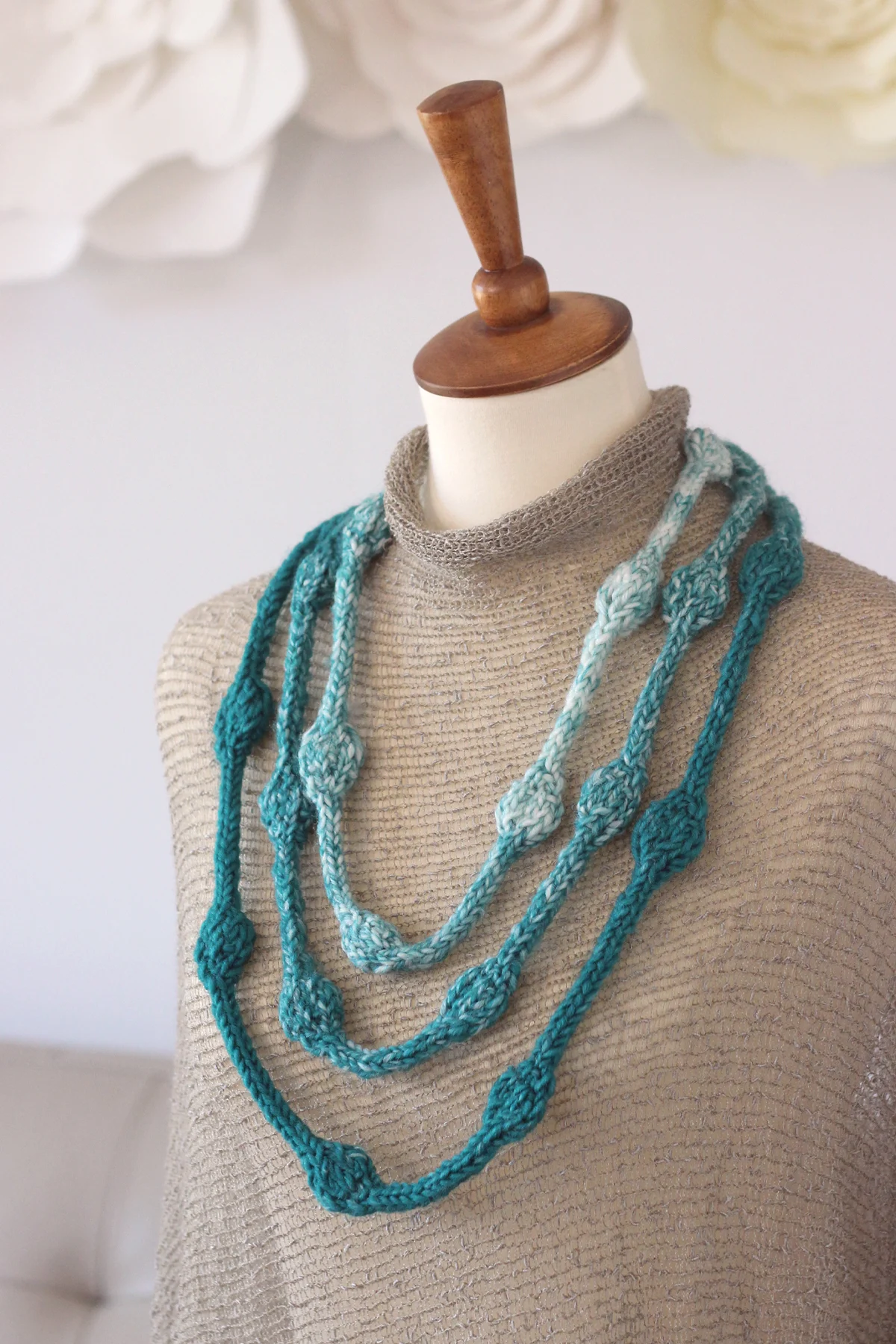 Netted Beaded Scarf Class - Island Cove Beads & Gallery