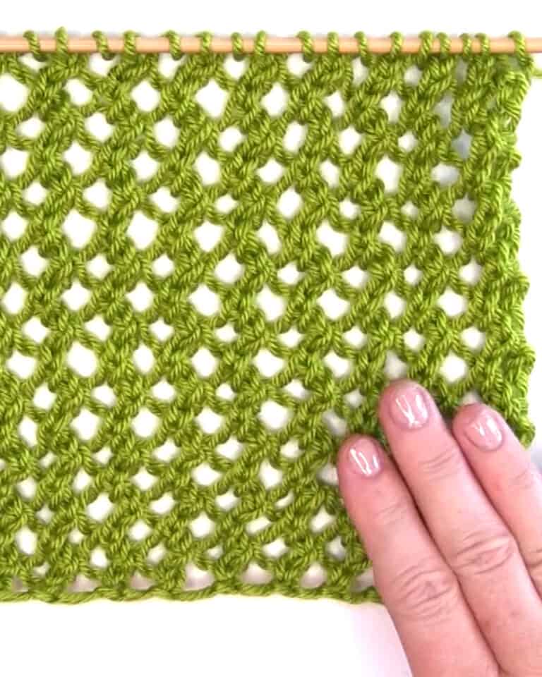 Easy Mesh Lace Knitting Stitch Pattern Studio Knit