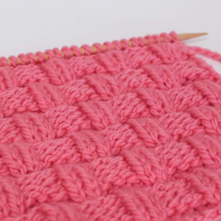 Basket Weave Stitch Knitting Pattern for Beginners - Studio Knit