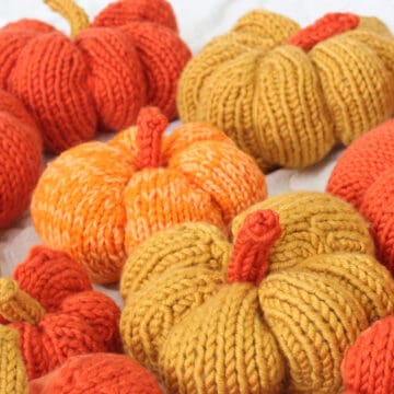 Knitted Pumpkin Pattern on Straight Needles - Studio Knit