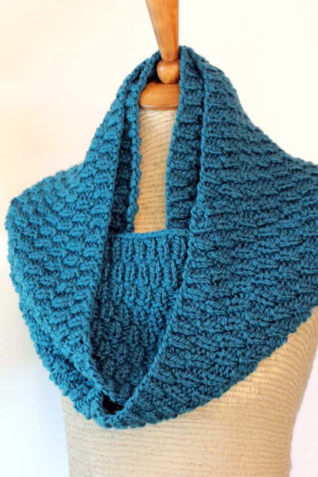 Long Raindrops Knit Cowl Scarf - Studio Knit