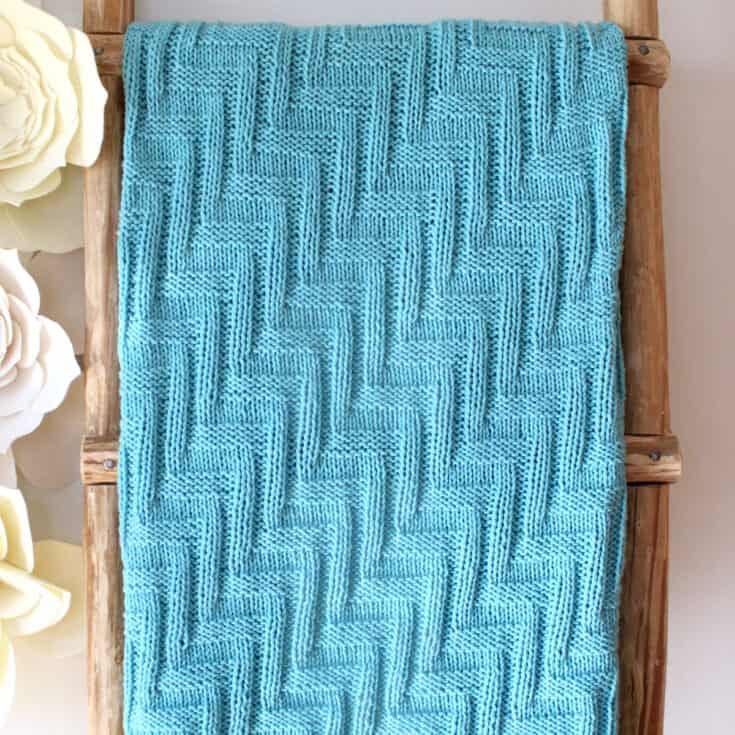 Zayante Zigzag Knitted Blanket Pattern - Studio Knit